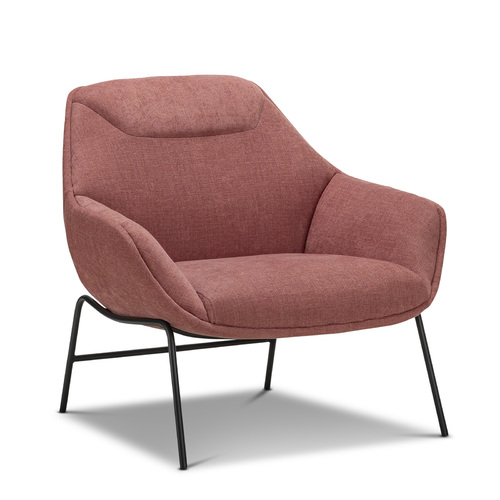 Mii Occasional Lounge Chair, Rosy Paprika