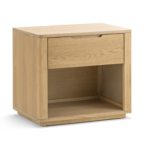 Marcus 1 Drawer Bedside Table, Natural Ash