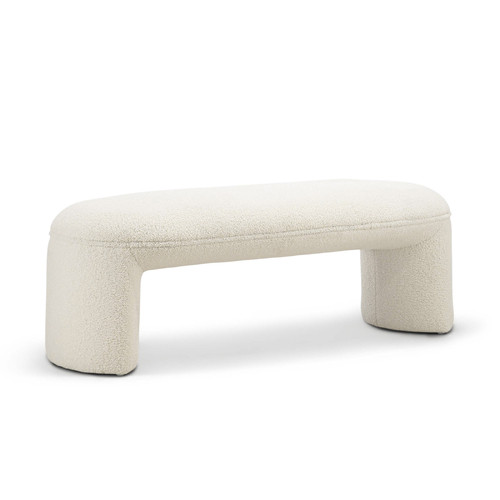 Remi 120cm Bench Seat, Teddy Cream