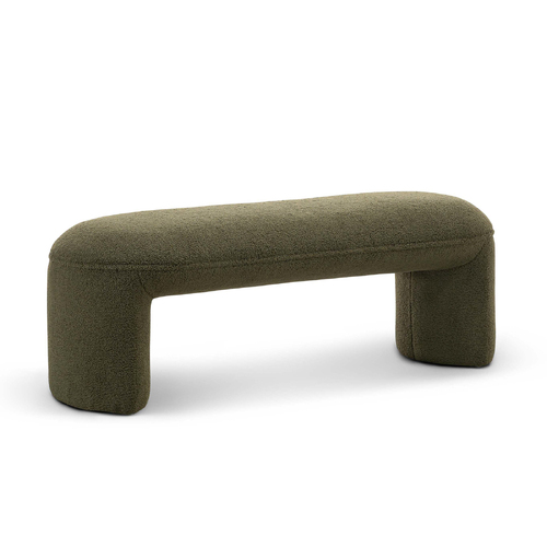 Remi 120cm Bench Seat, Teddy Moss