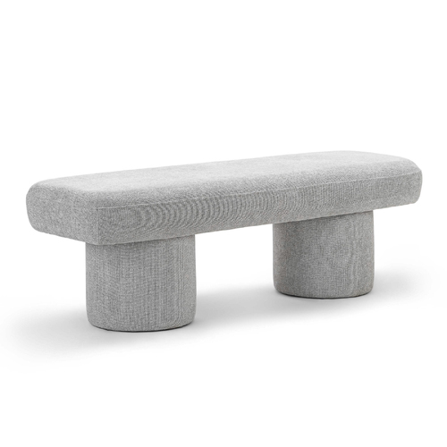 Nico 140cm Bench Seat, Hail Grey