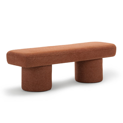 Nico 140cm Bench Seat, Rust Orange