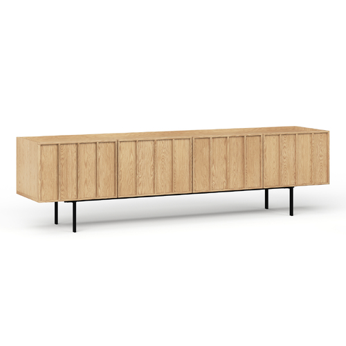 Linea 200cm TV Entertainment Unit, Natural Oak