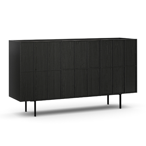 Linea 160cm Sideboard Cabinet, Black Oak