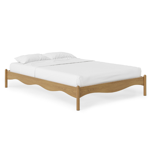 Pippa Queen Bed Base, Medium Oak