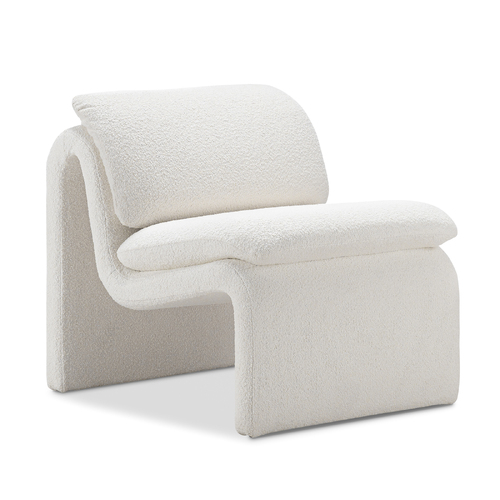Curvee Occasional Chair, Cream Bouclé